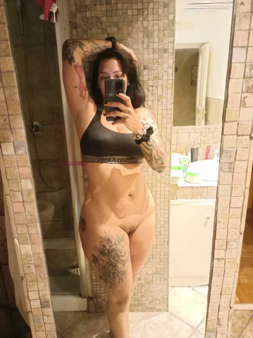 selfie before my shower