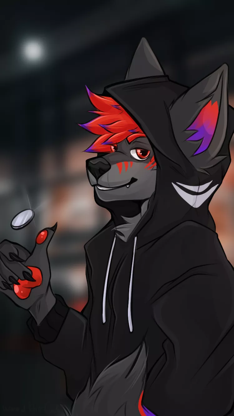 Sketch commission for Luze // WeedTheCat on twitter 🐺