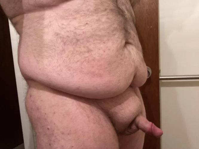 Sporting a Half Chub. Wanna make me harder?