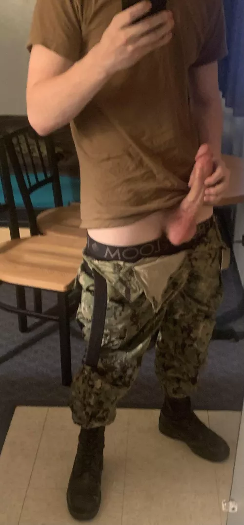 Standing at attention