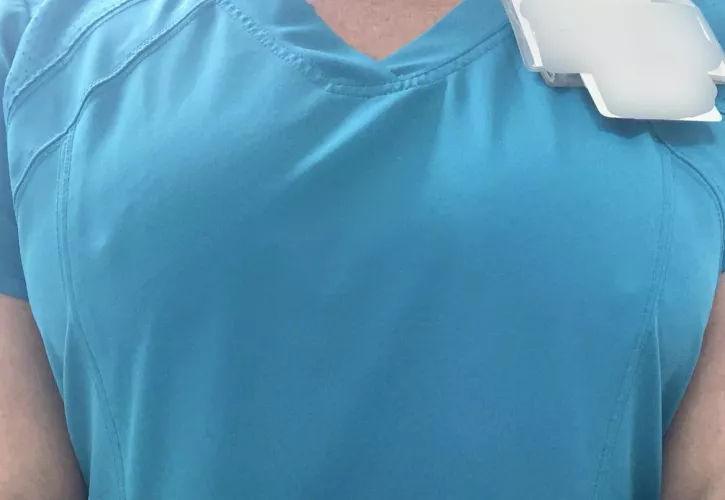 The hospital is cold today! No wonder all of my patients keep staring at me