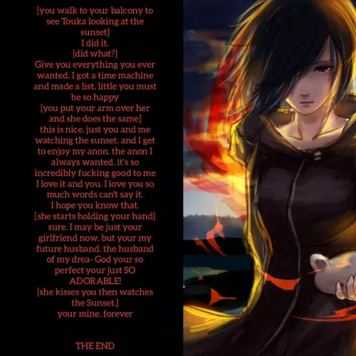 THE TOUKA ENDING [29th Caption] [Can't find the artist] [No Sex] [Ending] [Wholesome]