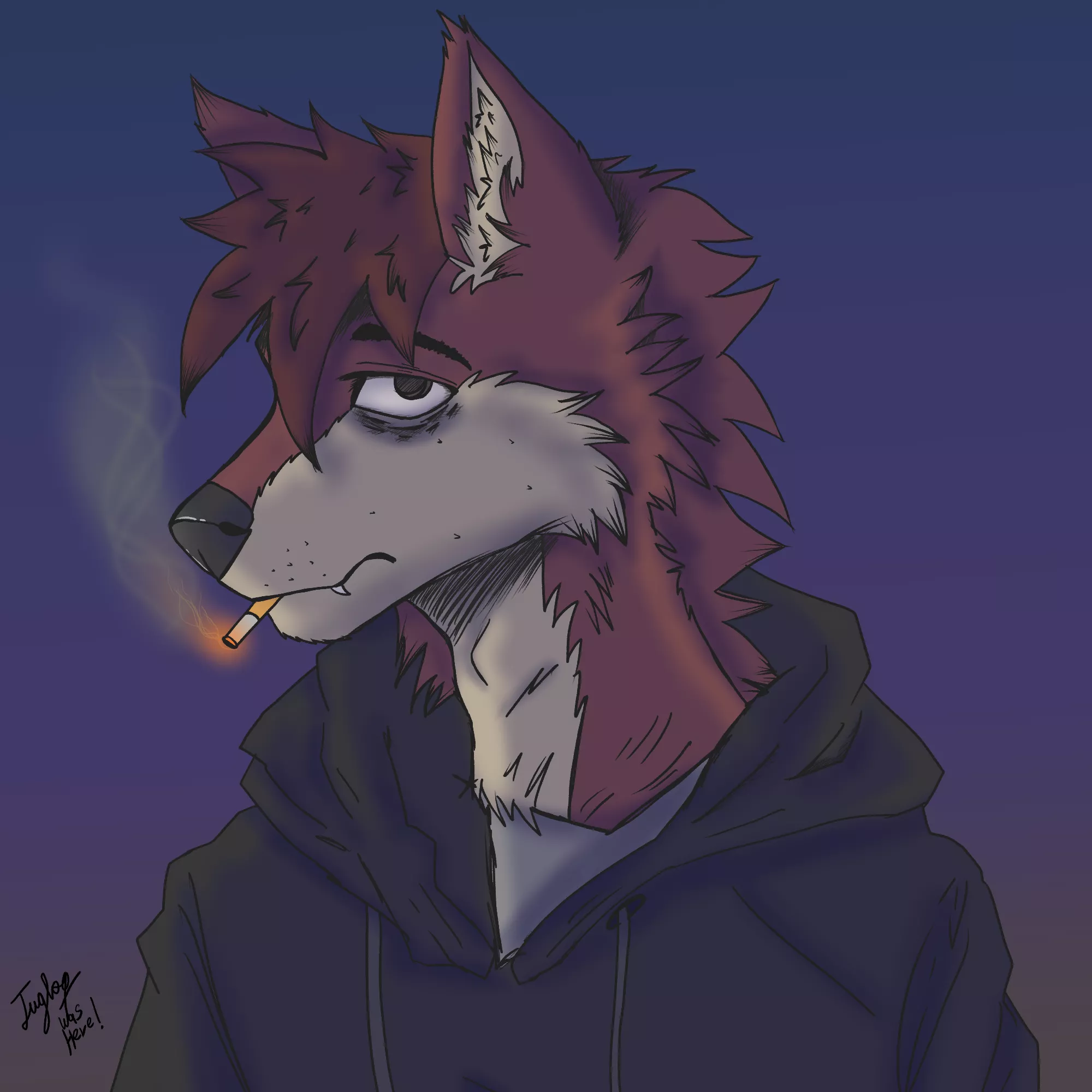 this describe my mood lately (art by me)