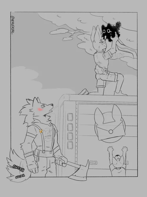 To the rescue! (we are turning this into a comic) (@herutastic)