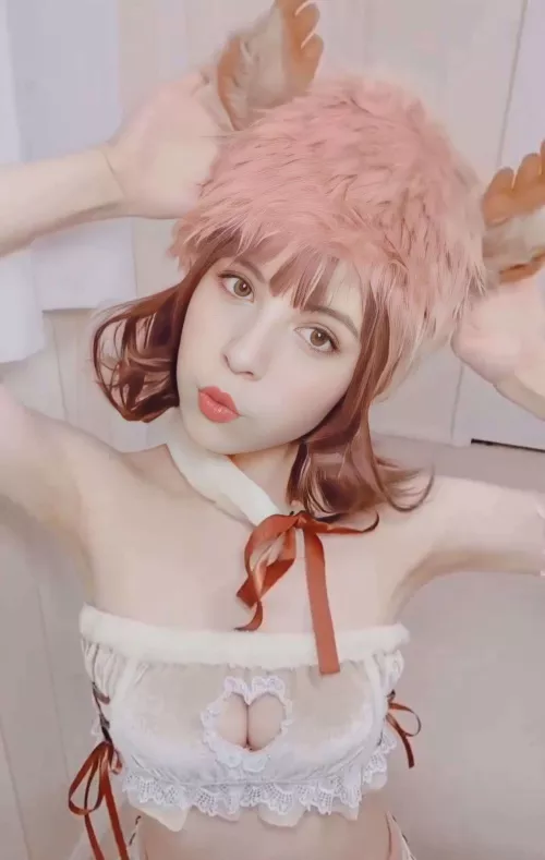 waffle christmas selfie