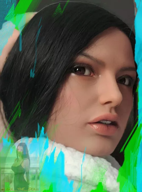 was asked today if I ever move Lara's eyes. I have, I just find it to be more of a hassle than I care for. But she's got one good little shot :)