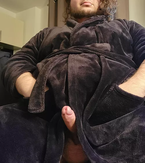 Working from home means a dressing gown day