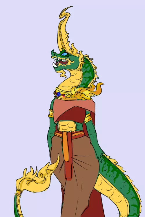 Would a phaya naga fursona/scaly be problematic if I'm not Thai?