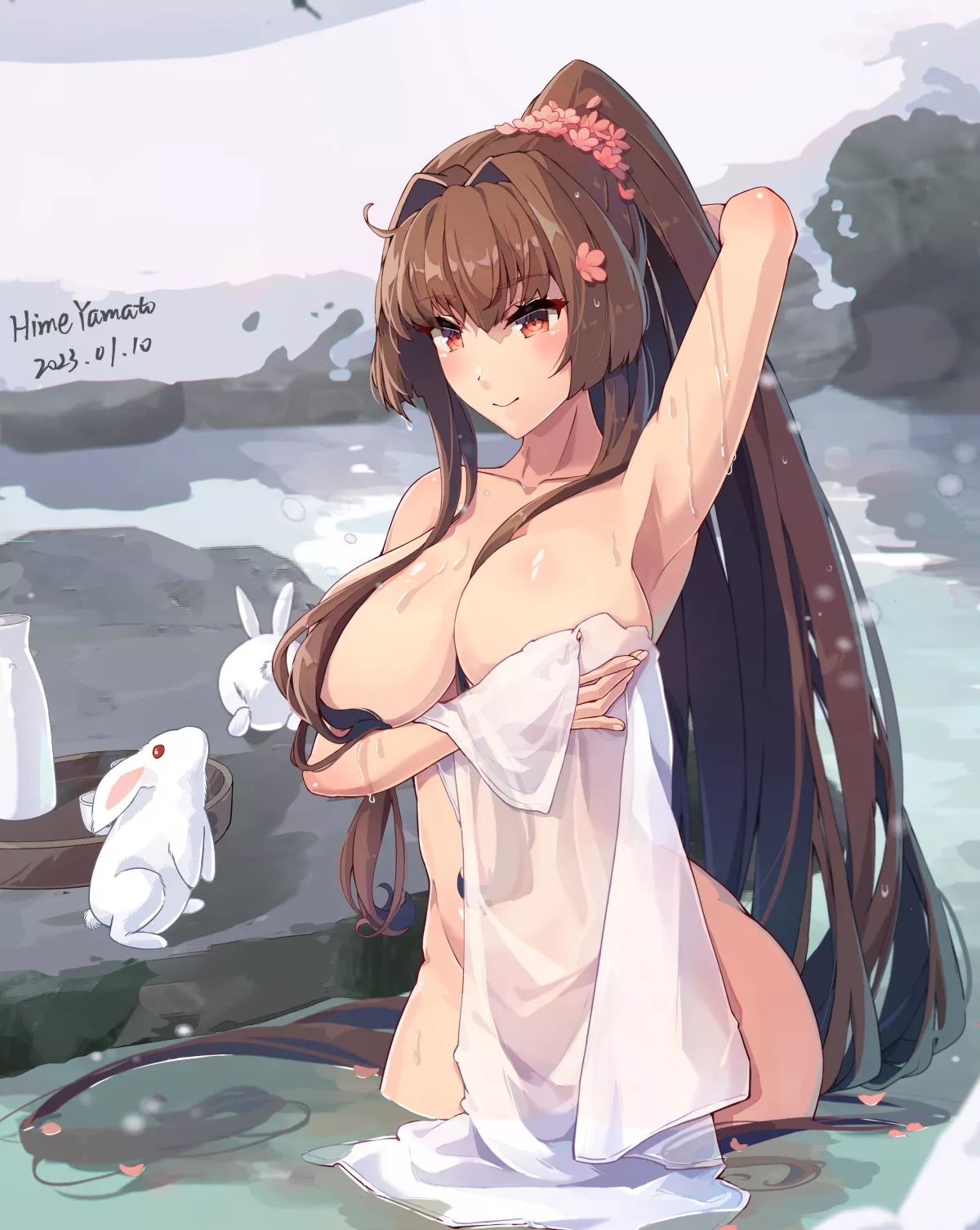 Yamato Getting Clean (Himeyamato ) [Kantai Collection]
