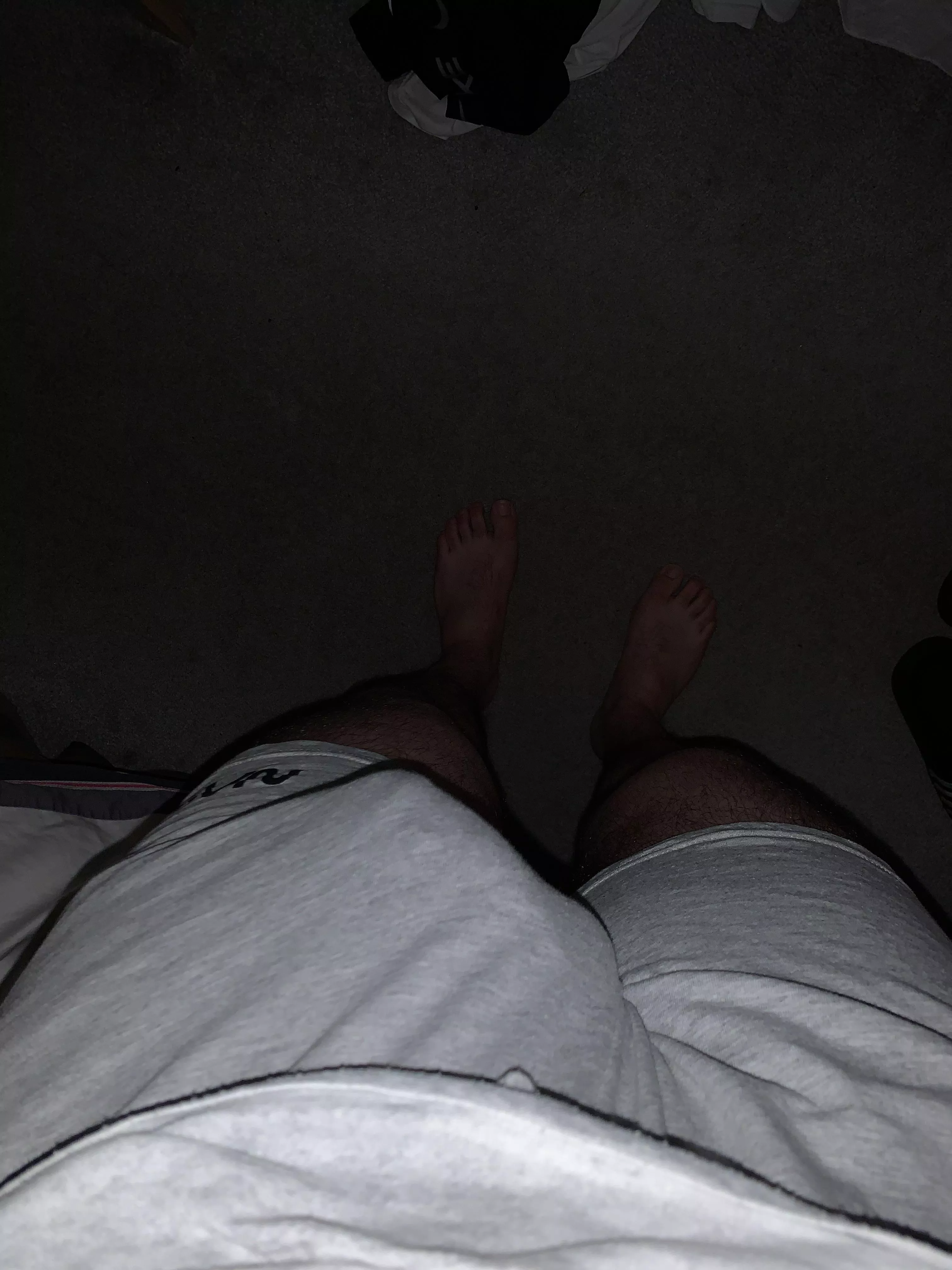 [19] Do you think i should leave the house wearing this or you come round and take it off? ;)