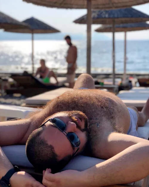 [35] Always said: Son’s ginger genes come from his other family. Still, Dad’s mustache is vividly ginger, and the sun always reveals a fiery hairy body.