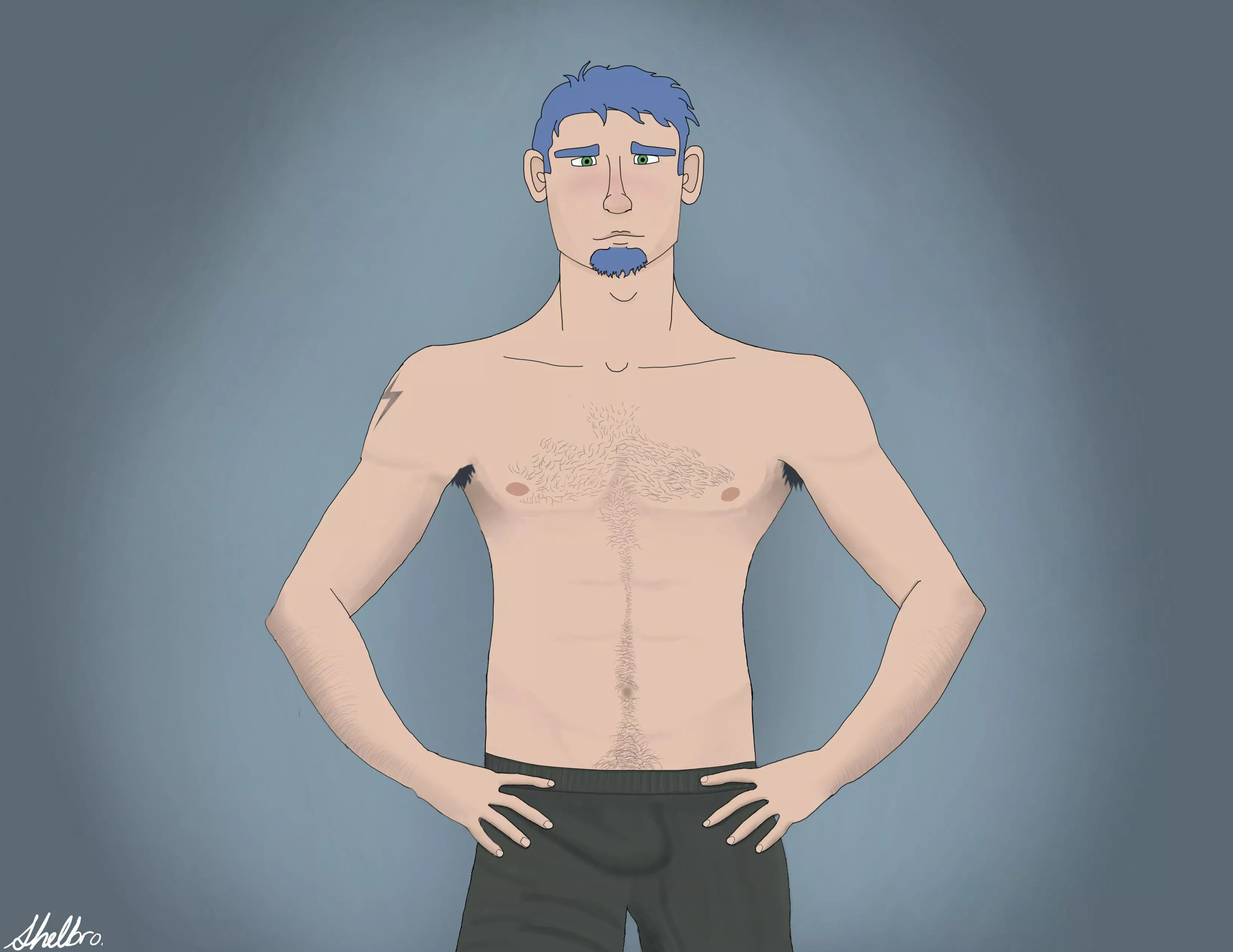 Aaron (an OC by me) ~ other variations in the works. ;)