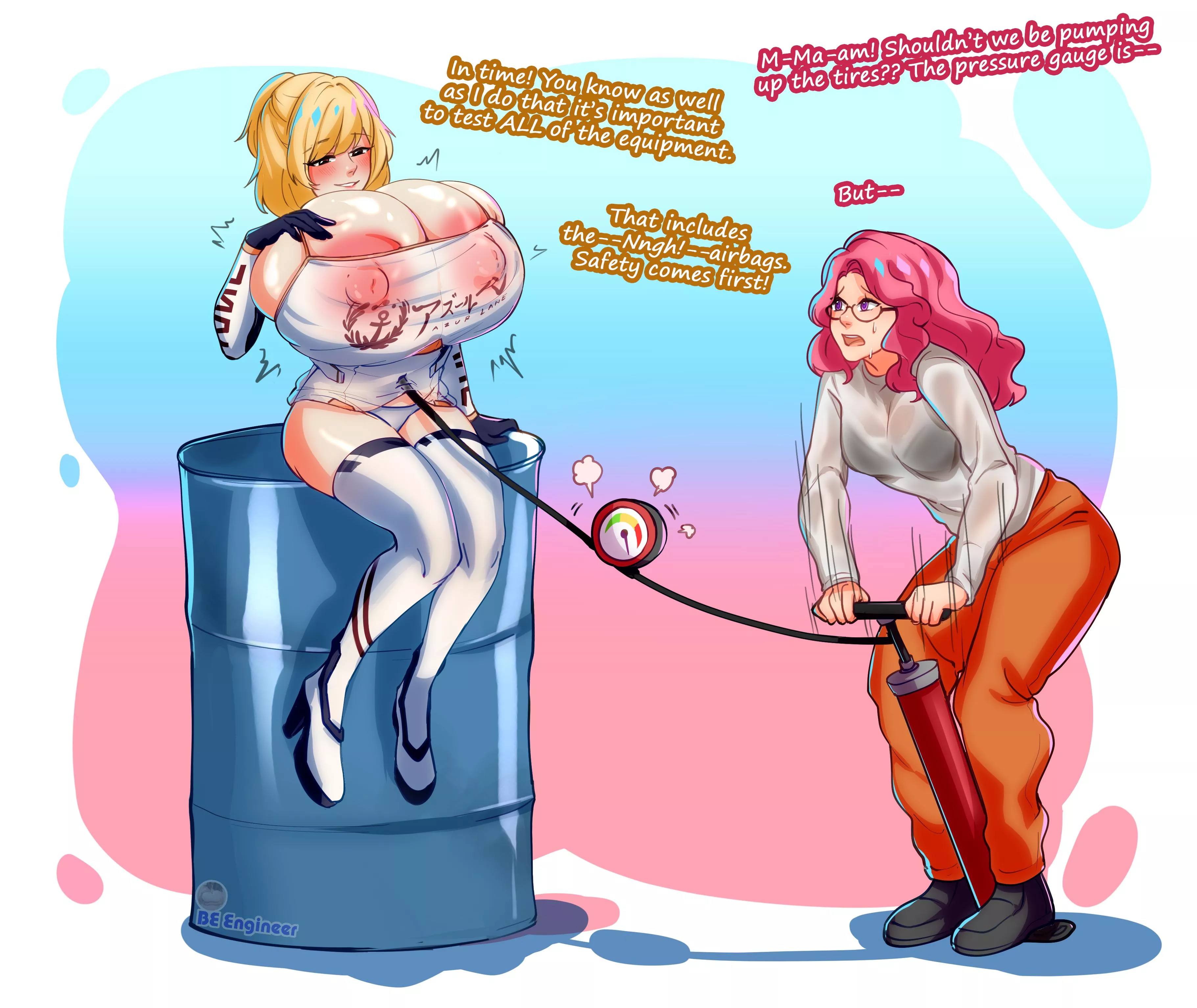 ALWAYS check the airbags! Make sure they can take the pressure! (OC)