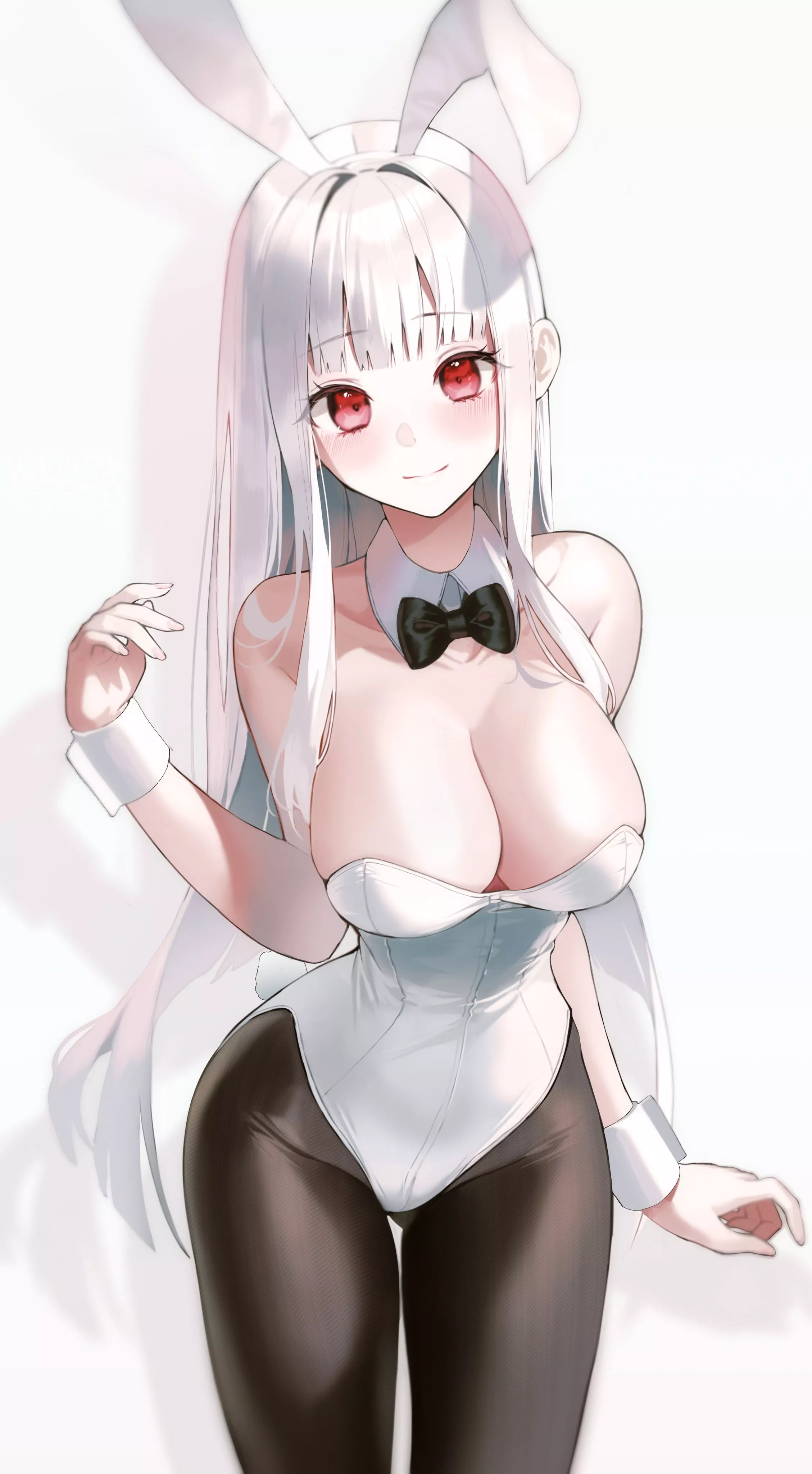 Bright White Bunny Girl