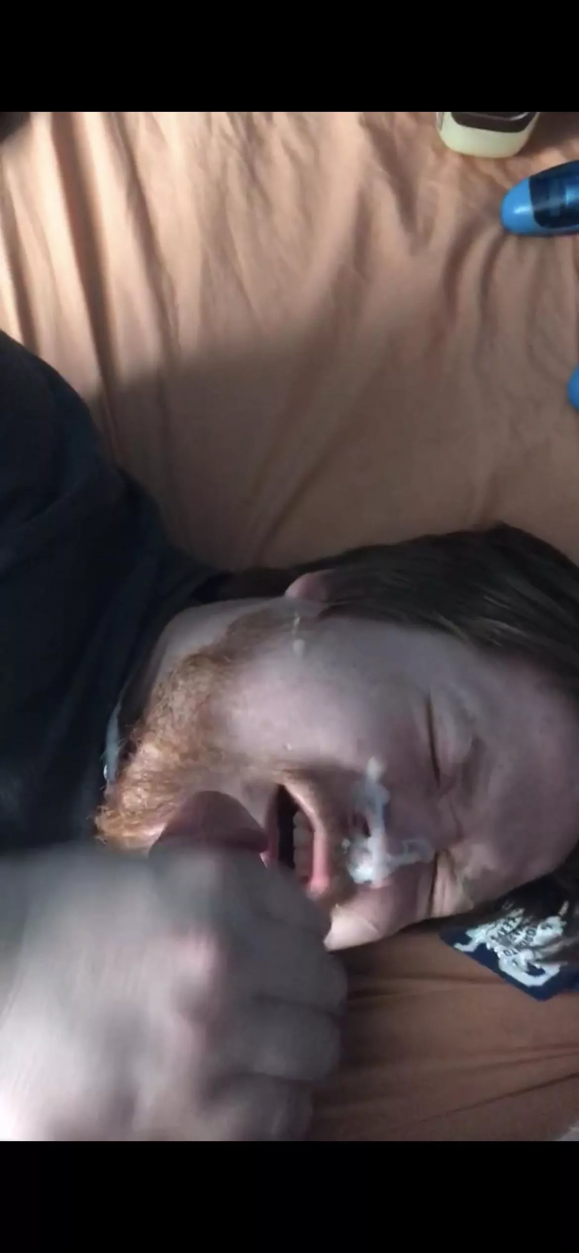 Can you tell I hate when he cums on my face.