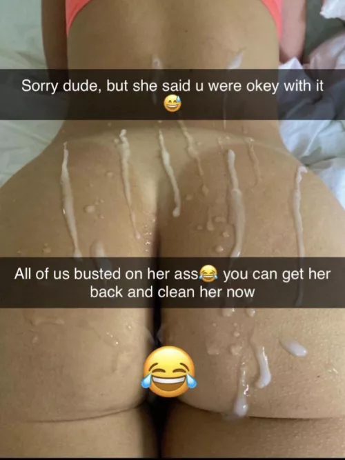 Clean her up I know you want to cum eating slut