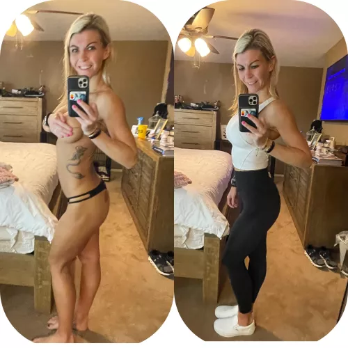 Do you ever wonder what panties a MILF in the gym has on?