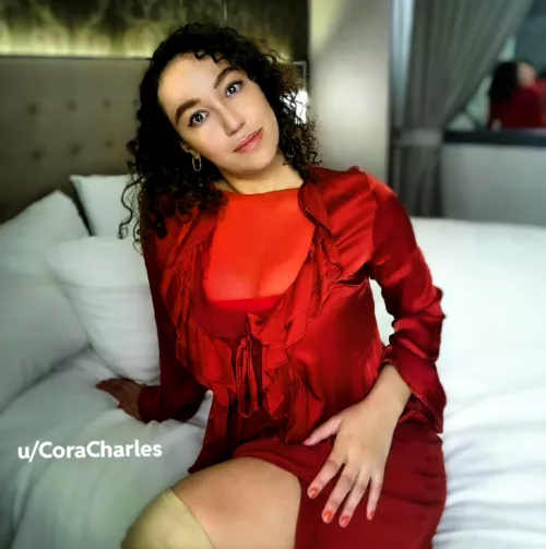 Dressed up but showing some skin