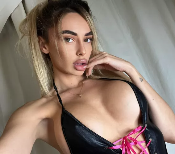 Feeling powerful in anything shiny and tight.