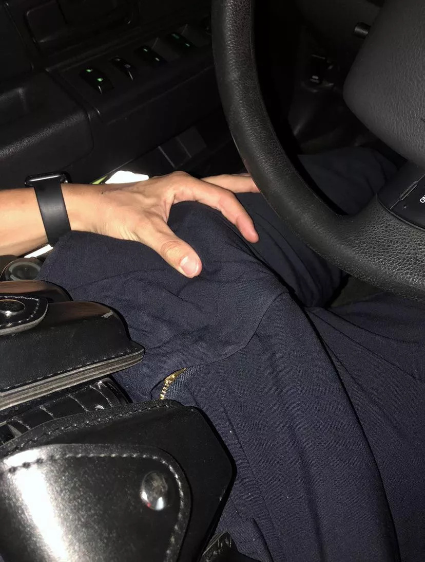 Fun in the patrol car!