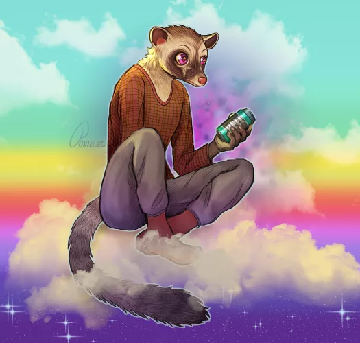 Guess the species of my fursona and I'll draw yours ! [@PonikIec on Twitter (me)]