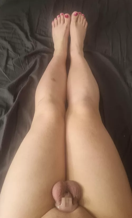 had my pedicure done to match my pink lifestyle