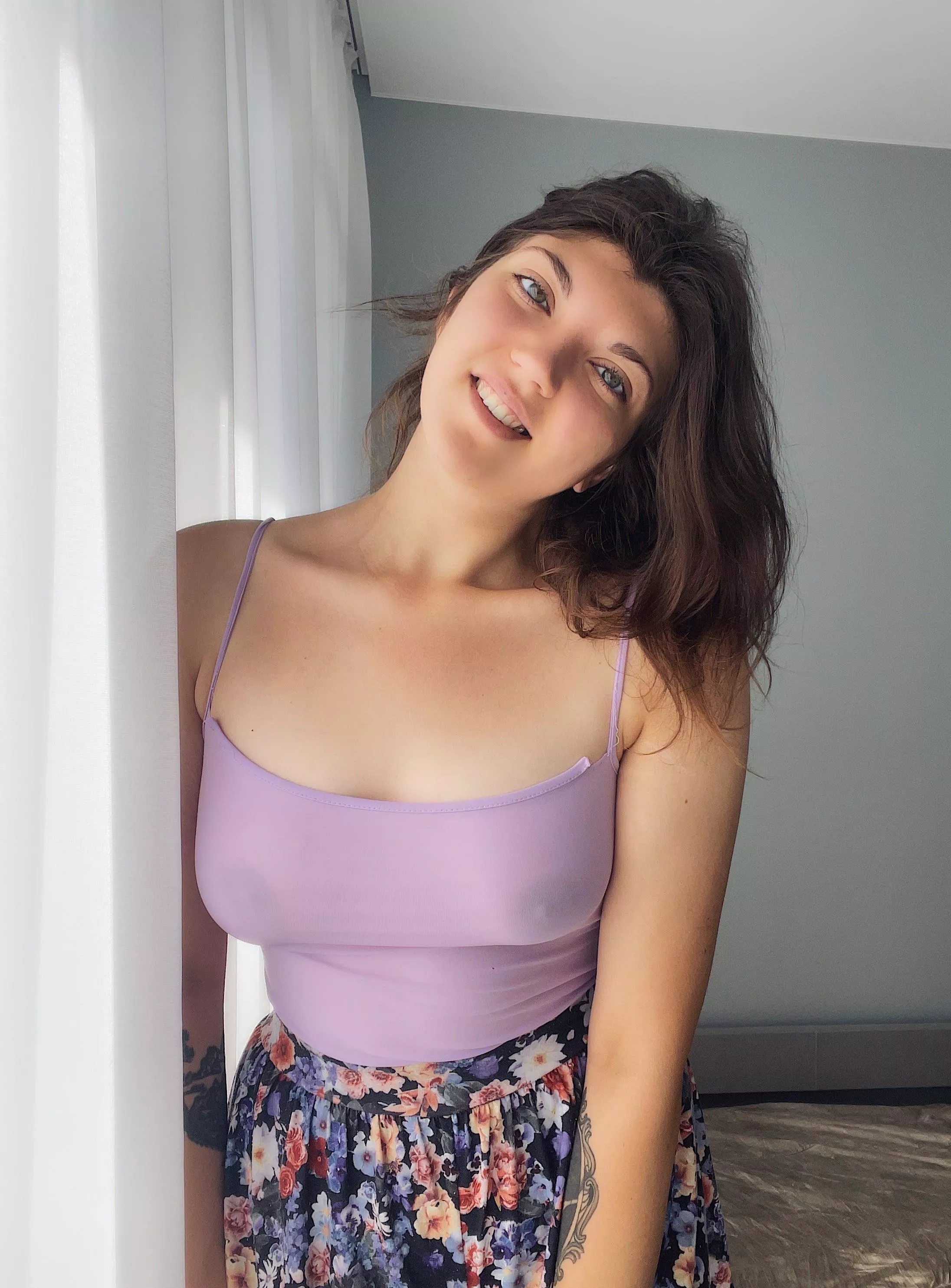 I always smile when I’m braless