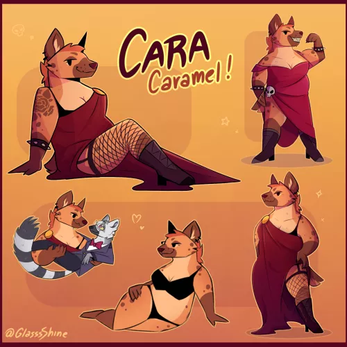 I did a collage of my Hyena!