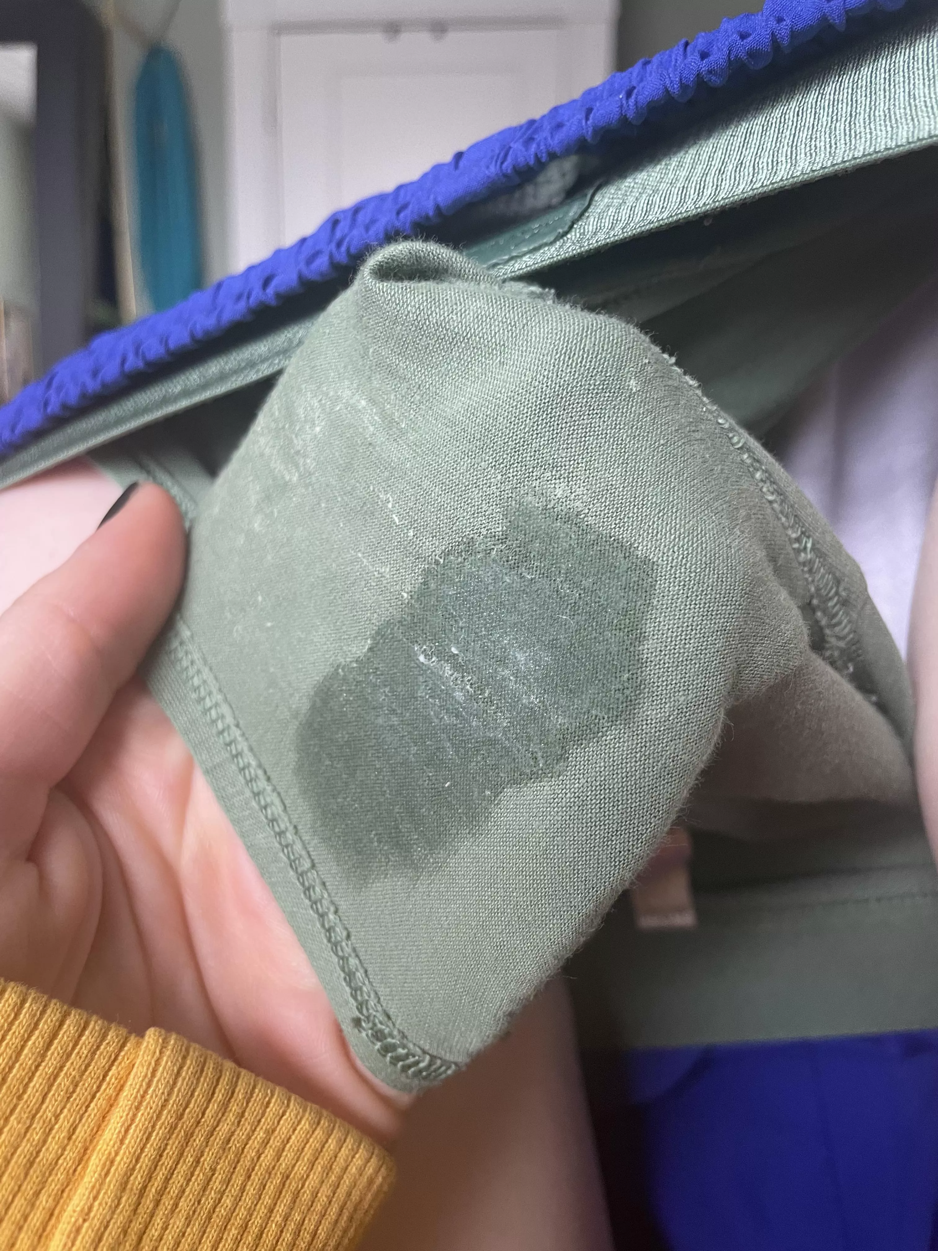 I love using my vibrator on myself over my panties😋