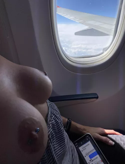 I think the flight attendant caught me