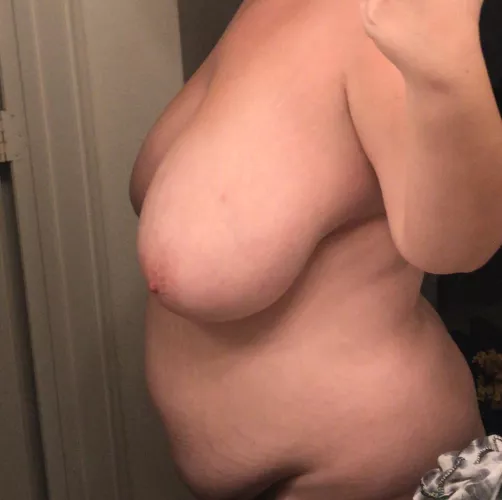 I want drop my tits in someone face right now