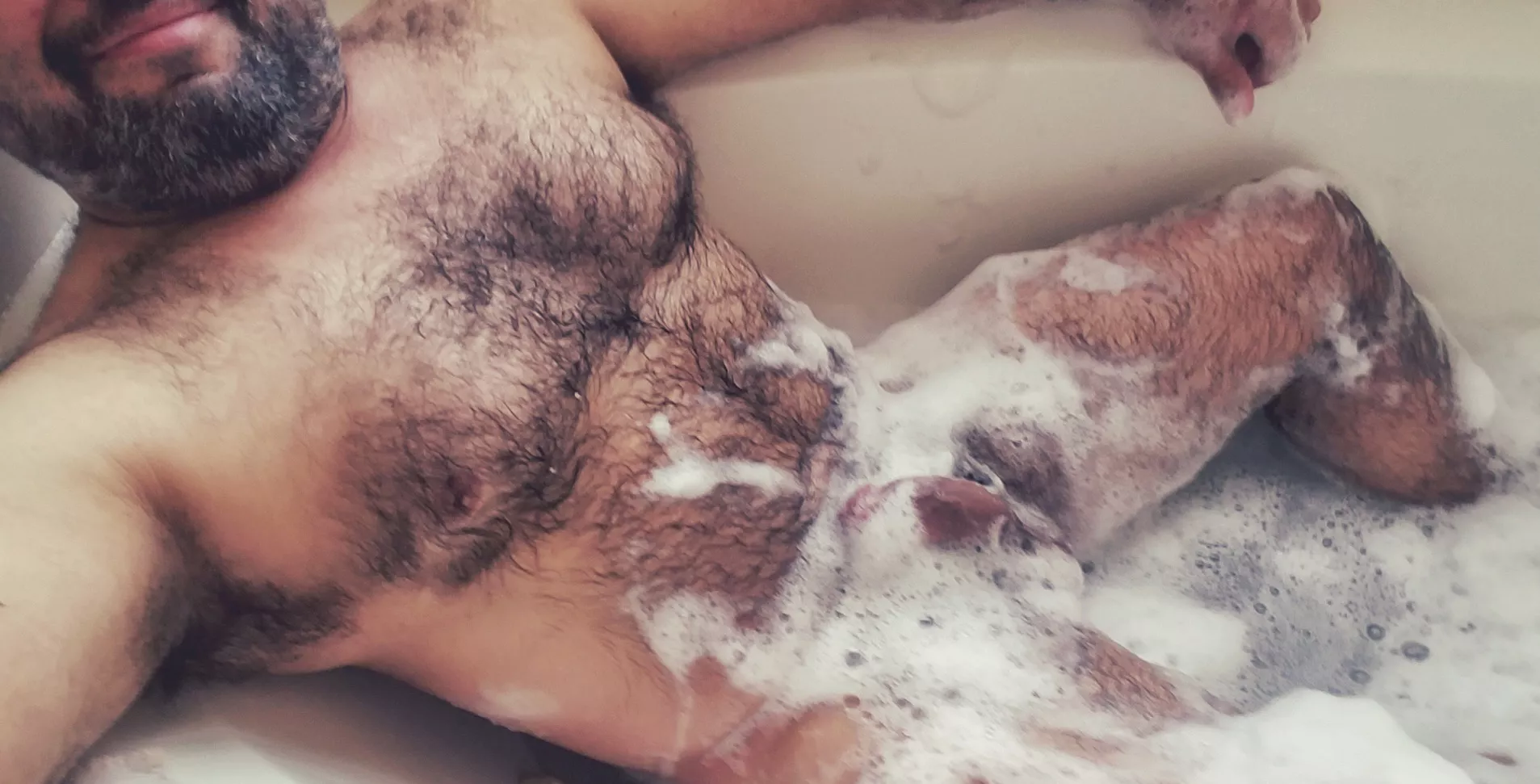 If you need help forgetting about your troubles, join me and wash away my bubbles.