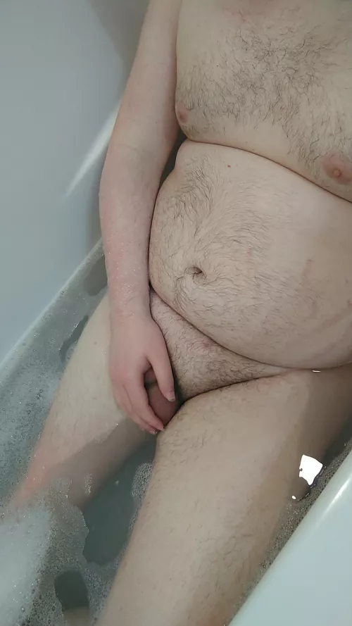just chilling in the bath