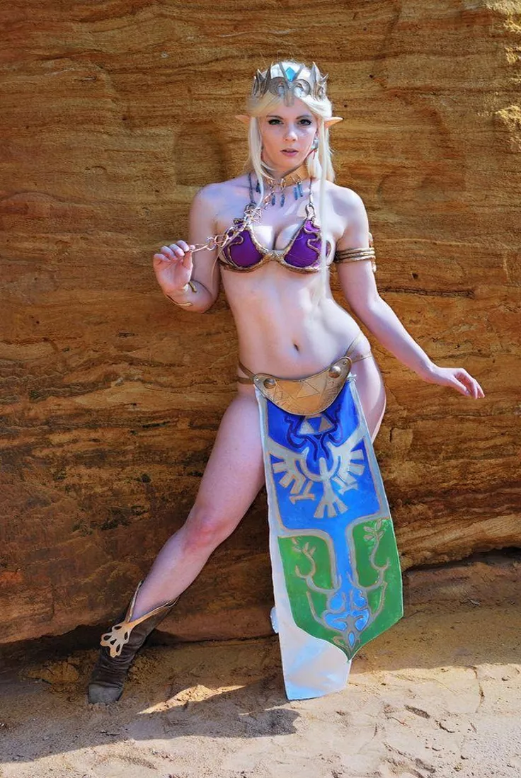 KawaiiHero91 as Princess Zelda as Slave Leia