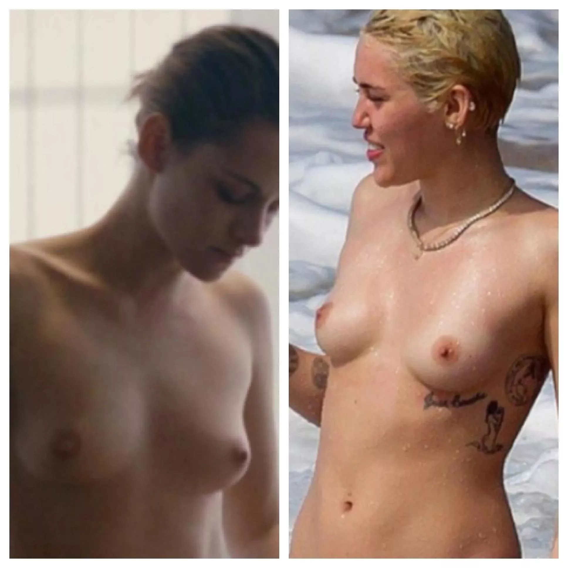 Kristen Stewart and Miley Cyrus