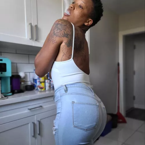 My booty grew and I'm loving it