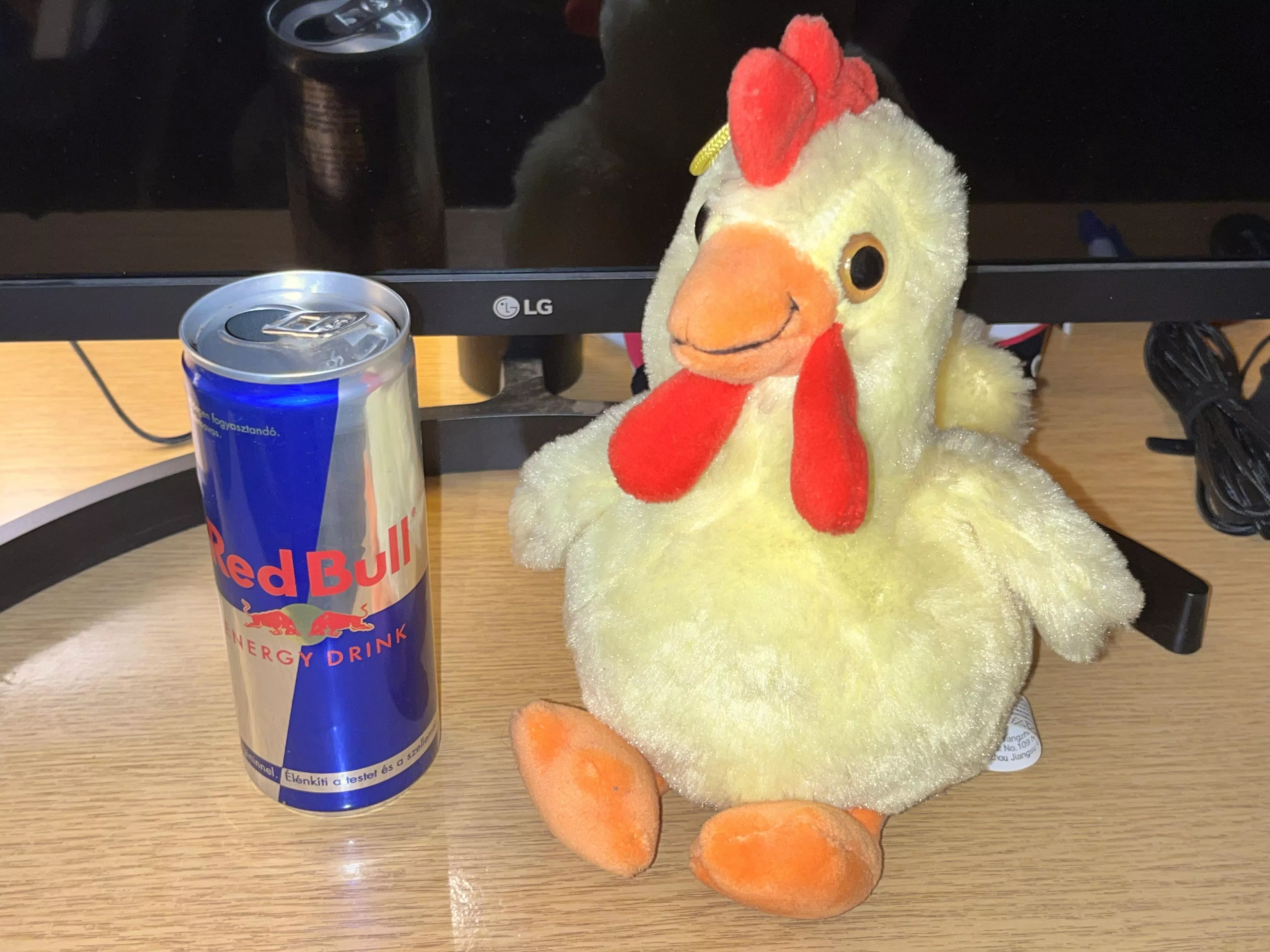 My cock compared to a Red Bull can