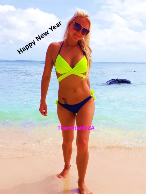 My high viz bikini keeps me safe at work