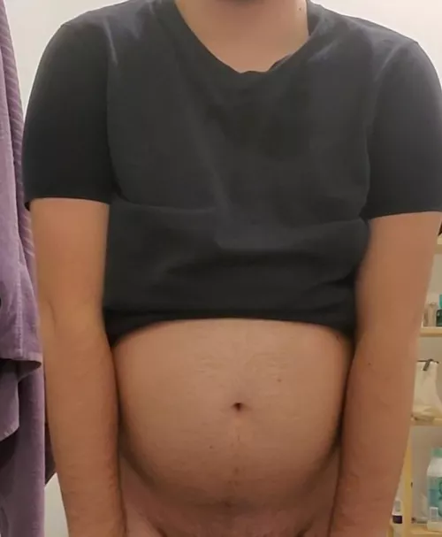 My rounder belly, +6kg since start of December