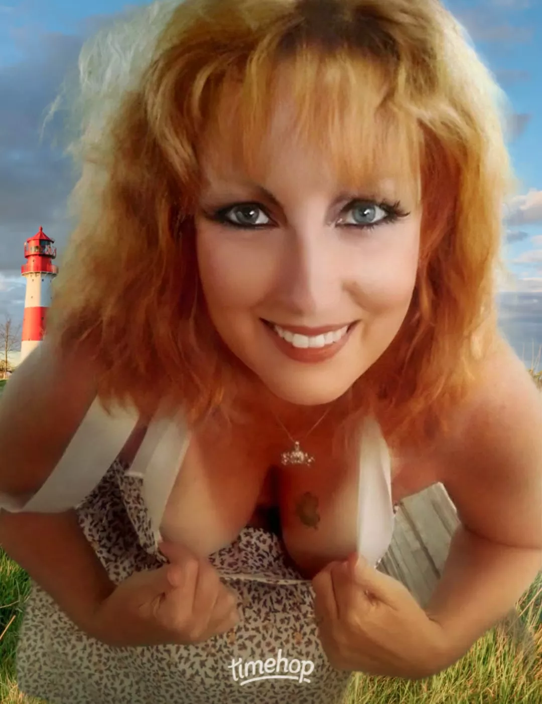 my sexy wife Jacki showing off her great pair of tits