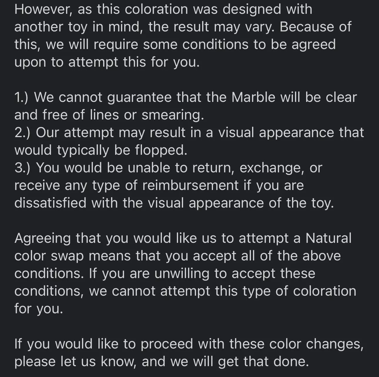 Need thoughts on this before I agree to the change. Is it worth the risk?