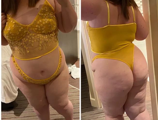 No matter what I eat.. it all goes to my belly and ass.. but I know you aren’t complaining! 😉