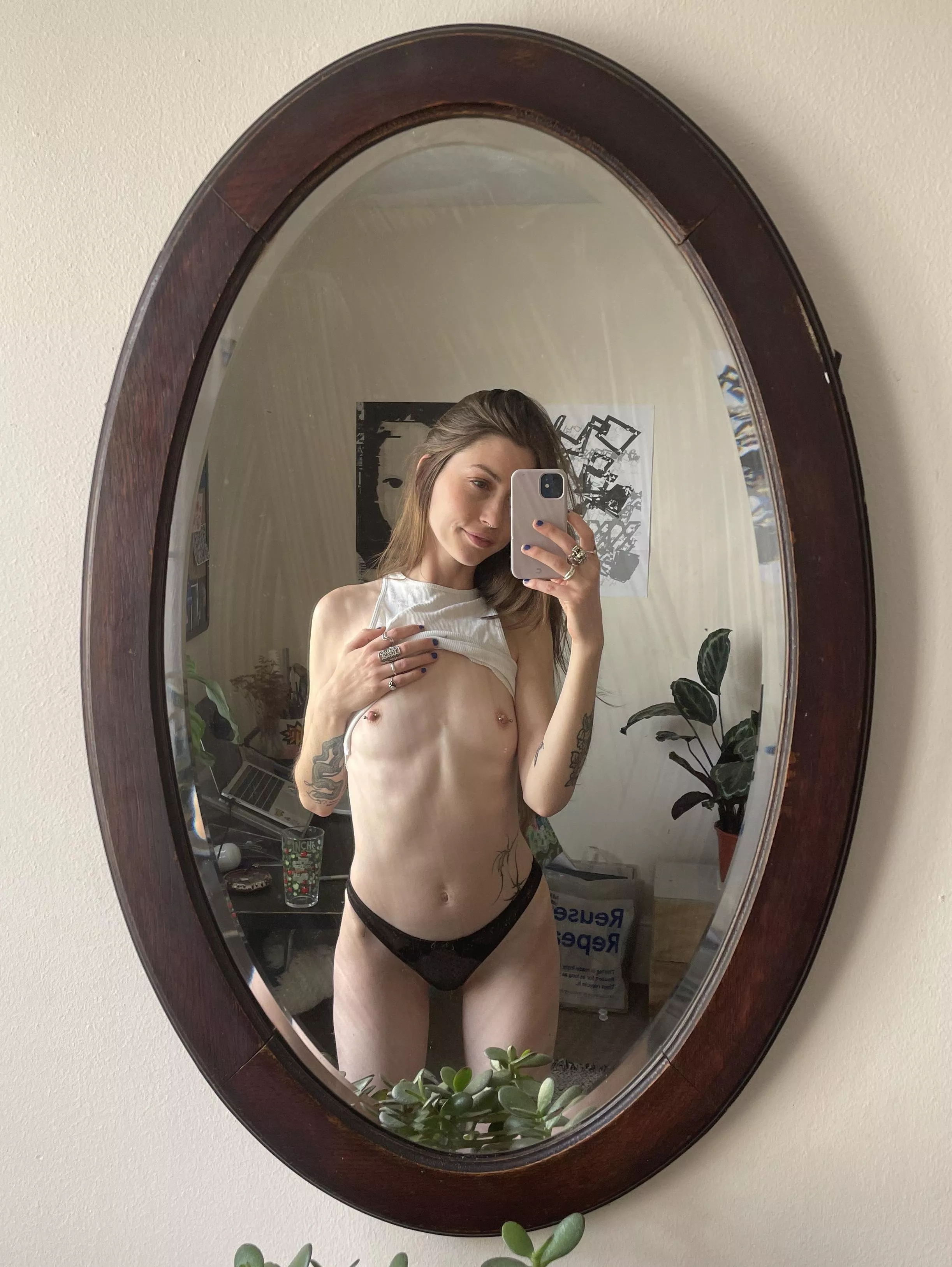 Proud of my tiny tits 😋