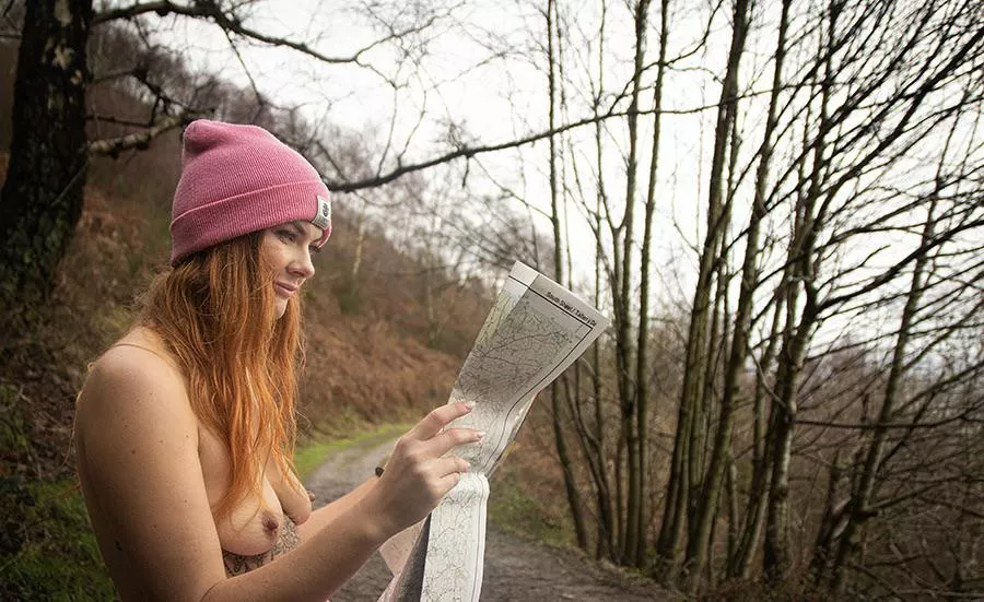 So today I had a lovely time strolling about completely naked, bar my beanie hat, backpack and hiking boots :) it just feels so natural to me to be naked in nature!