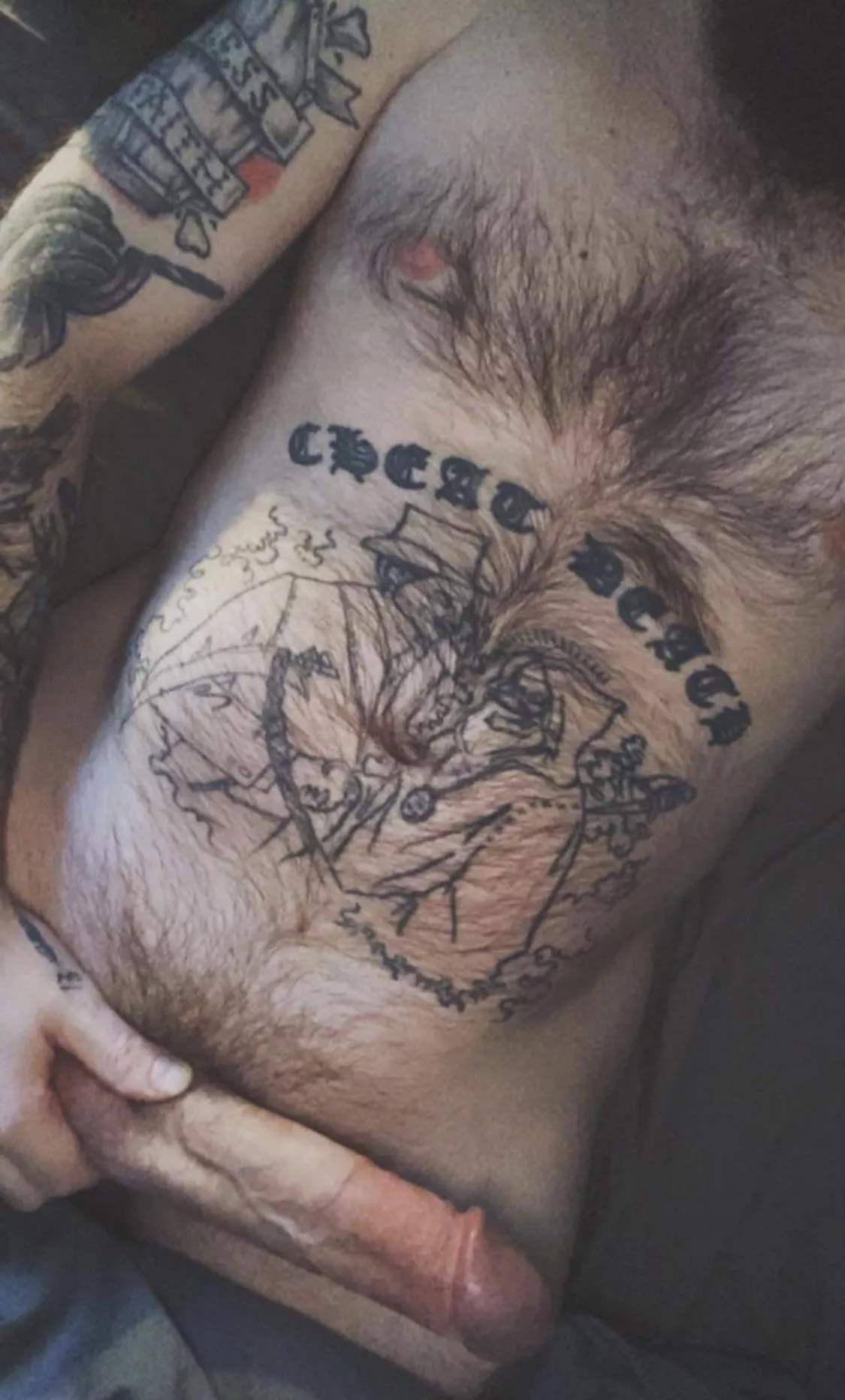 Spread your little holes for daddy’s cock 😈