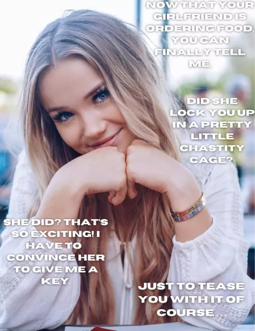 There was just no way she wouldn’t notice. You became such a good submissive boy all of a sudden