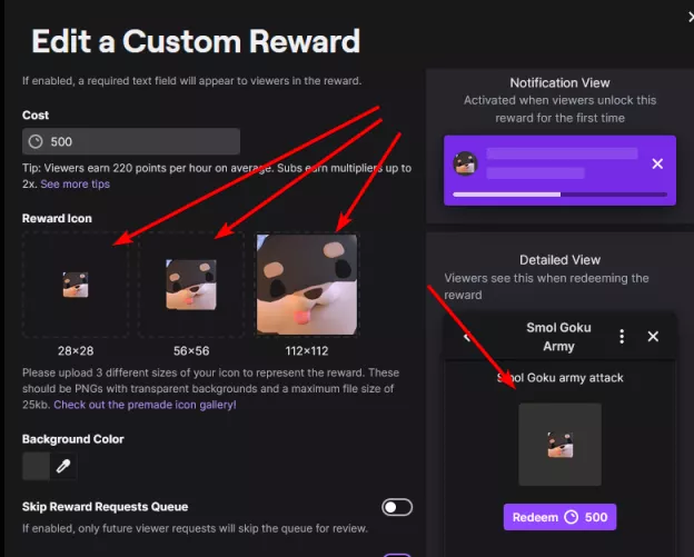 What's the point of uploading larger images if it doesn't even take up the entire channel reward square?