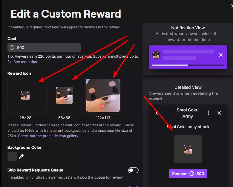 What's the point of uploading larger images if it doesn't even take up the entire channel reward square?
