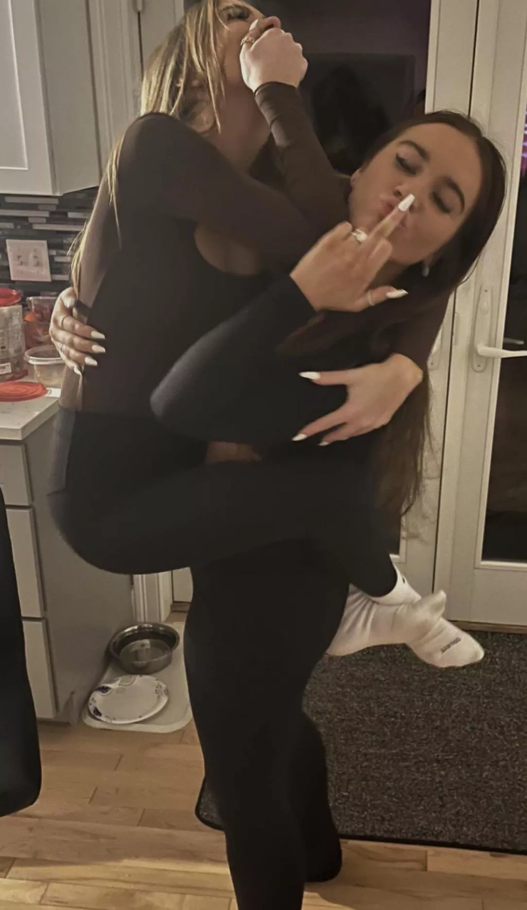 Who else loves leggings with socks?