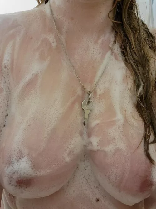 Wife loves to tease my caged cock at work!